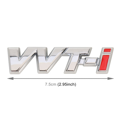 Car WT-i Personalized Aluminum Alloy Decorative Stickers, Size:7.5 x 2cm (Silver) by buy2fix