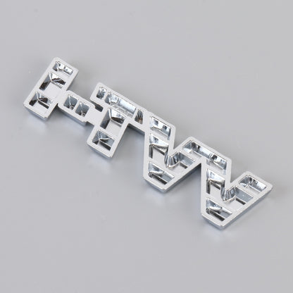 Car WT-i Personalized Aluminum Alloy Decorative Stickers, Size:7.5 x 2cm (Silver) by buy2fix