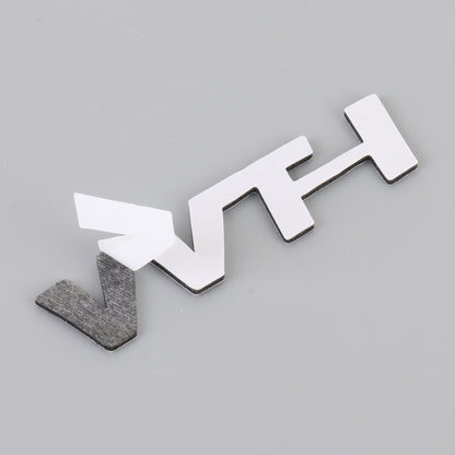 Car WT-i Personalized Aluminum Alloy Decorative Stickers, Size:7.5 x 2cm (Silver) by buy2fix