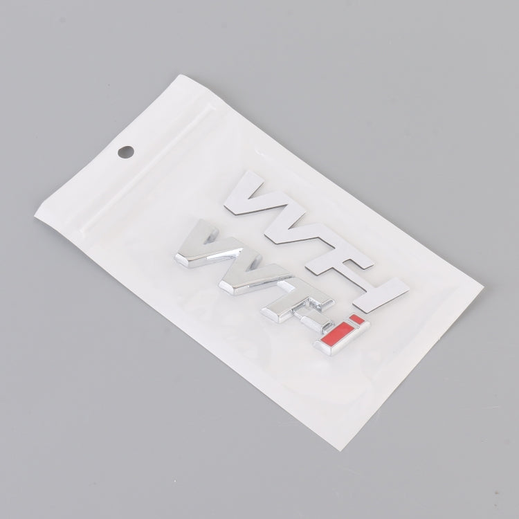 Car WT-i Personalized Aluminum Alloy Decorative Stickers, Size:7.5 x 2cm (Silver) by buy2fix