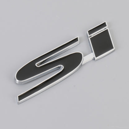 Car Si Metal Stickers Personalized Aluminum Alloy Decorative Stickers, Size:10 x 3cm (Black) by buy2fix