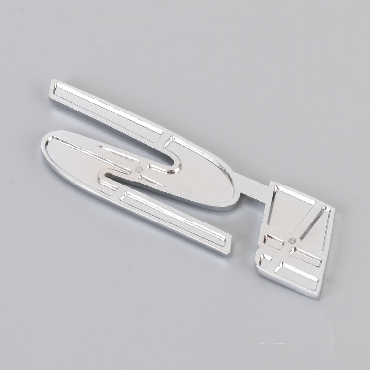 Car Si Metal Stickers Personalized Aluminum Alloy Decorative Stickers, Size:10 x 3cm (Black) by buy2fix