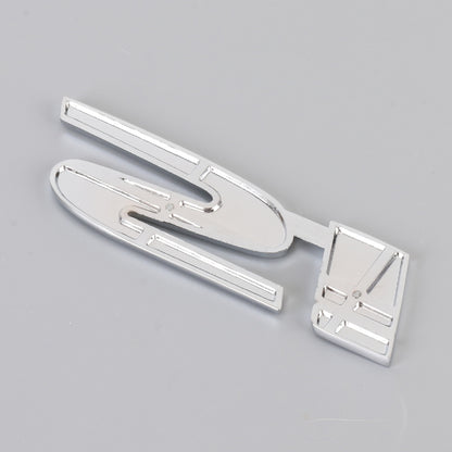 Car Si Metal Stickers Personalized Aluminum Alloy Decorative Stickers, Size:10 x 3cm (Black) by buy2fix