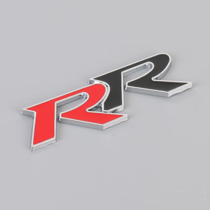 Car Dual R Personalized Aluminum Alloy Decorative Stickers, Size:11 x 3.5cm (Red + Black) by buy2fix