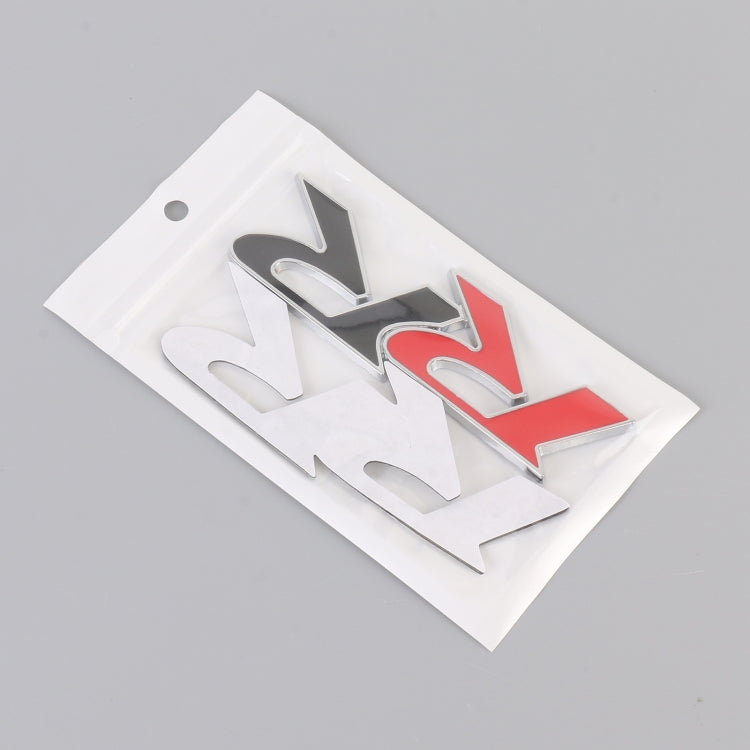 Car Dual R Personalized Aluminum Alloy Decorative Stickers, Size:11 x 3.5cm (Red + Black) by buy2fix