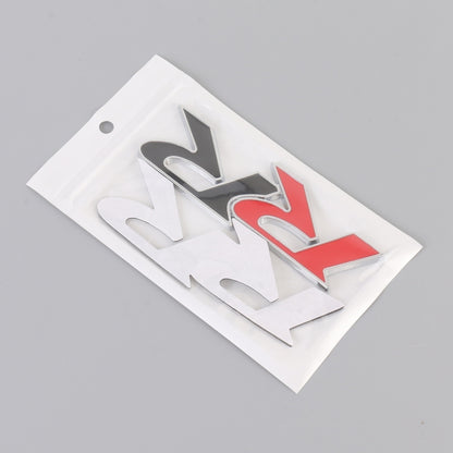 Car Dual R Personalized Aluminum Alloy Decorative Stickers, Size:11 x 3.5cm (Red + Black) by buy2fix