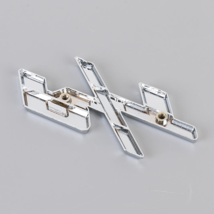 Car R / T Personalized Aluminum Alloy Decorative Stickers, Size:10.5 x 5cm (Silver+Red) by buy2fix