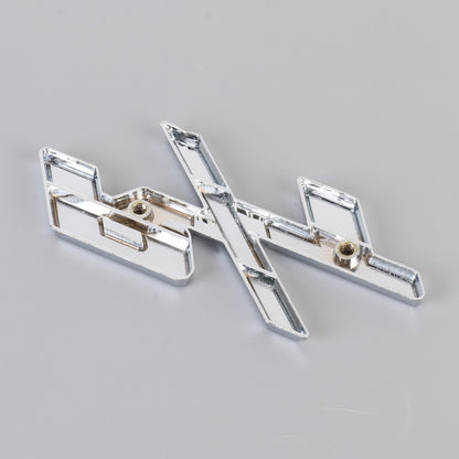 Car R / T Personalized Aluminum Alloy Decorative Stickers, Size:10.5 x 5cm (Silver+Red) by buy2fix