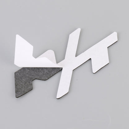 Car R / T Personalized Aluminum Alloy Decorative Stickers, Size:10.5 x 5cm (Silver+Red) by buy2fix