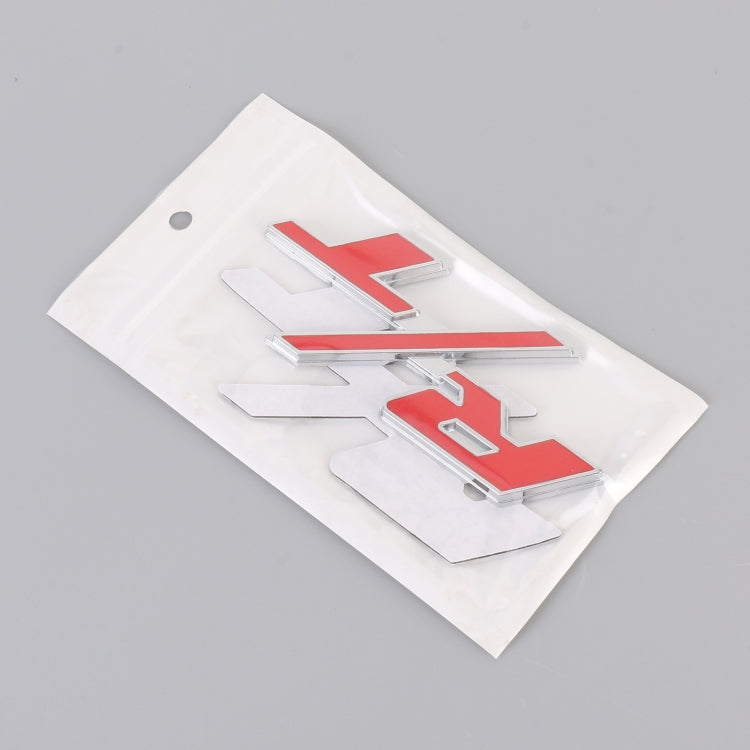 Car R / T Personalized Aluminum Alloy Decorative Stickers, Size:10.5 x 5cm (Silver+Red) by buy2fix