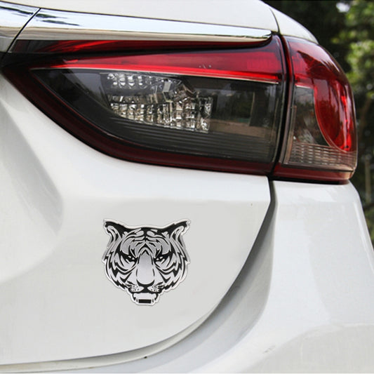 Car Tiger Metal Stickers Personalized Aluminum Alloy Decorative Stickers, Size:8 x 7.5cm by buy2fix