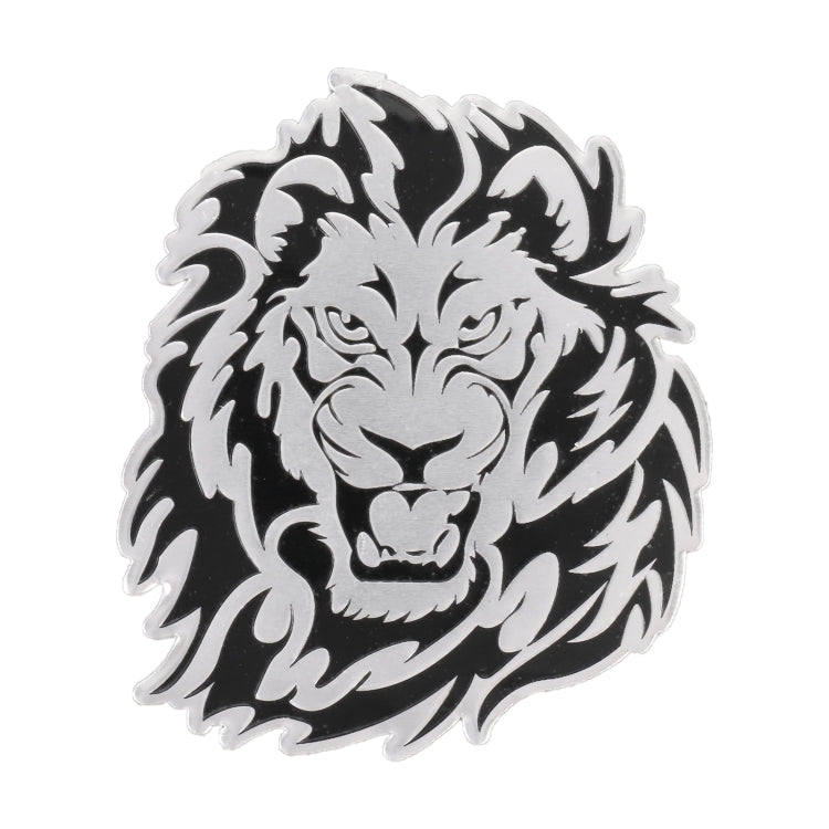 Car Lion Metal Stickers Personalized Aluminum Alloy Decorative Stickers, Size:8 x 7.5cm by buy2fix