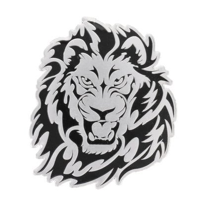 Car Lion Metal Stickers Personalized Aluminum Alloy Decorative Stickers, Size:8 x 7.5cm by buy2fix