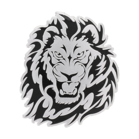 Car Lion Metal Stickers Personalized Aluminum Alloy Decorative Stickers, Size:8 x 7.5cm by buy2fix