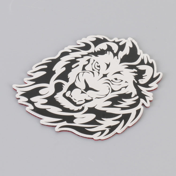 Car Lion Metal Stickers Personalized Aluminum Alloy Decorative Stickers, Size:8 x 7.5cm by buy2fix