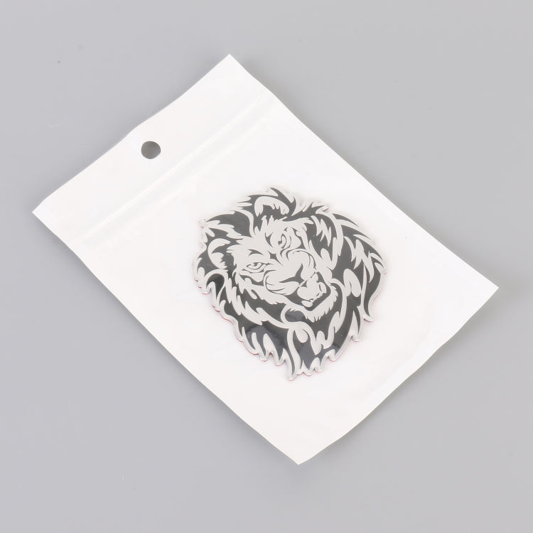 Car Lion Metal Stickers Personalized Aluminum Alloy Decorative Stickers, Size:8 x 7.5cm by buy2fix