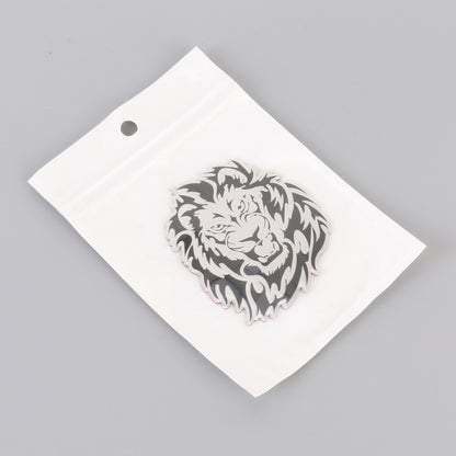 Car Lion Metal Stickers Personalized Aluminum Alloy Decorative Stickers, Size:8 x 7.5cm by buy2fix