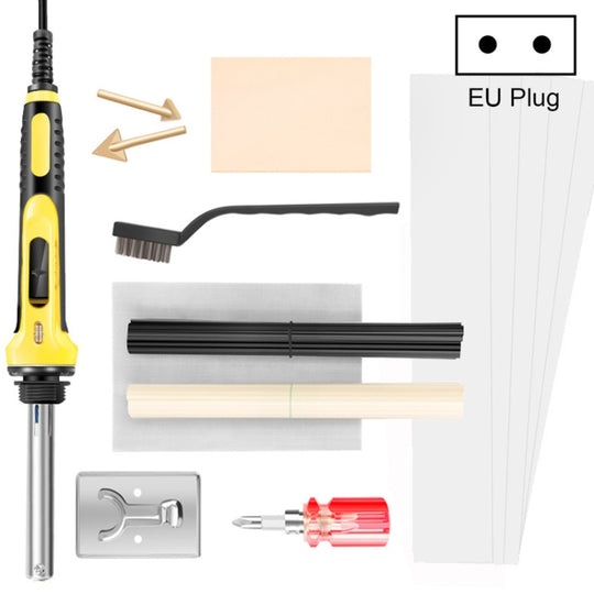 100W Electric Soldering Iron Plastic Welding Machine Car Bumper Repair Plier, EU Plug (Yellow)