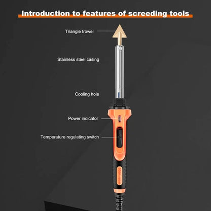 100W Electric Soldering Iron Plastic Welding Machine Car Bumper Repair Plier, EU Plug (Blue) by buy2fix