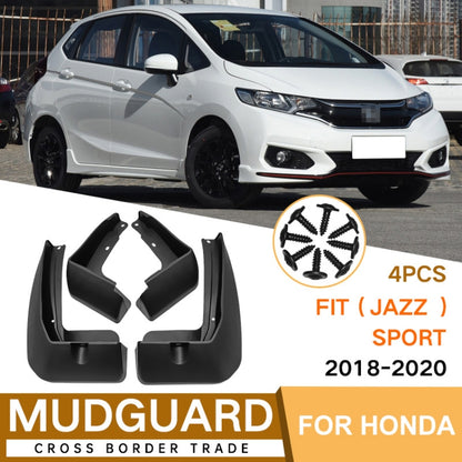 For Honda Fit Jazz Sport 2018-2020 4pcs/Set Car Auto Soft Plastic Splash Flaps Fender Guard by buy2fix