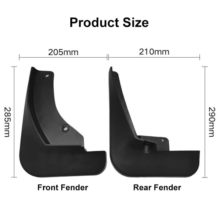 For Nissan Kicks 2017-2022 4pcs/Set Car Auto Soft Plastic Splash Flaps Fender Guard by buy2fix
