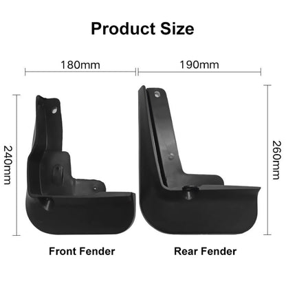 For Toyota Camry Sport 2018-2021 4pcs/Set Car Auto Soft Plastic Splash Flaps Fender Guard by buy2fix