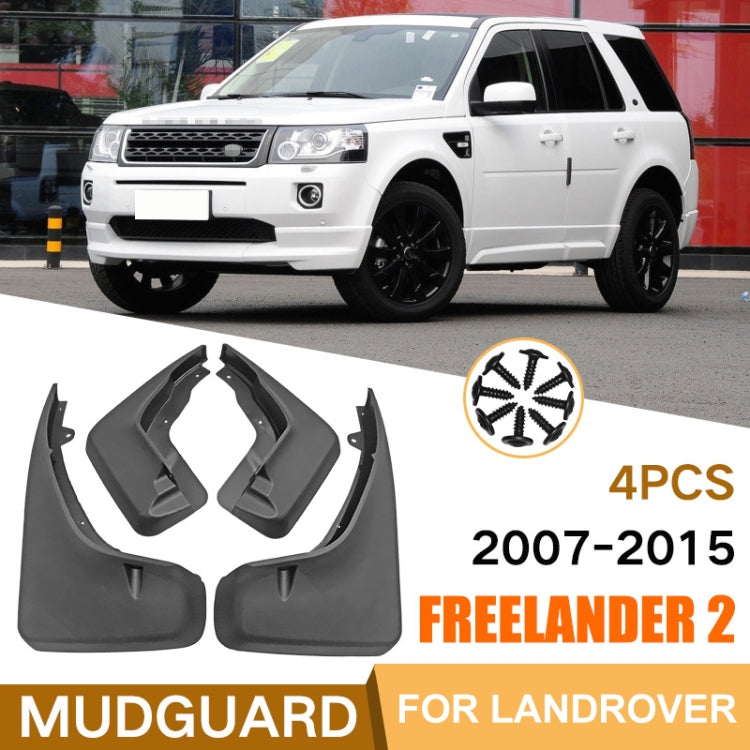 For Land Rover Freelander 2 LR2 2007-2015 4pcs/Set Car Auto Soft Plastic Splash Flaps Fender Guard by buy2fix