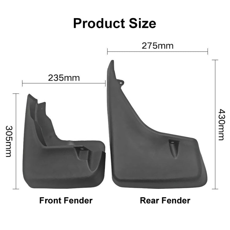 For Land Rover Freelander 2 LR2 2007-2015 4pcs/Set Car Auto Soft Plastic Splash Flaps Fender Guard by buy2fix