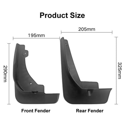 For Toyota Corolla Cross 2020 4pcs/Set Car Auto Soft Plastic Splash Flaps Fender Guard - Mudguards by buy2fix | Online Shopping UK | buy2fix