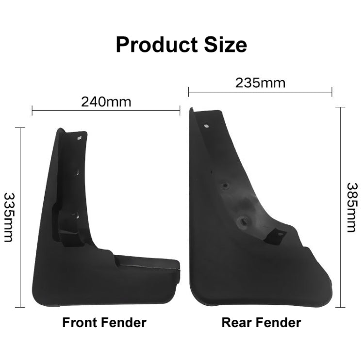 For Nissan X-Trail T31 2008-2013 4pcs/Set Car Auto Soft Plastic Splash Flaps Fender Guard by buy2fix