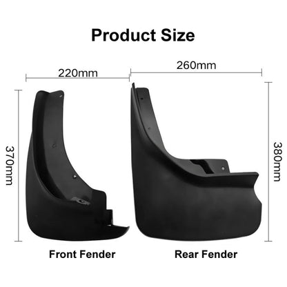 For Ford Explorer 2011-2019 4pcs/Set Car Auto Soft Plastic Splash Flaps Fender Guard by buy2fix