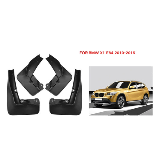 For BMW X1 E84 2010-2015 4pcs/Set Car Auto Soft Plastic Splash Flaps Fender Guard - Mudguards by buy2fix | Online Shopping UK | buy2fix