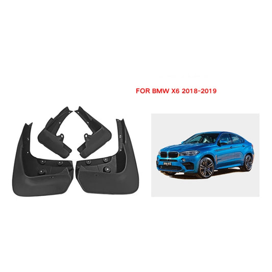 For BMW X6 2018-2019 4pcs/Set Car Auto Soft Plastic Splash Flaps Fender Guard - Mudguards by buy2fix | Online Shopping UK | buy2fix