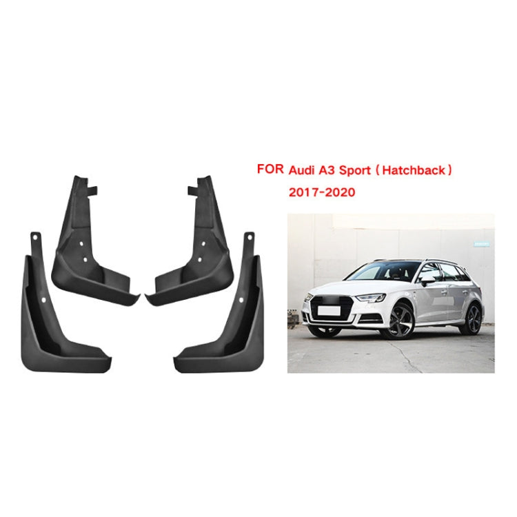 For Audi A3 Hatchback Sport 2017-2020 4pcs/Set Car Auto Soft Plastic Splash Flaps Fender Guard by buy2fix