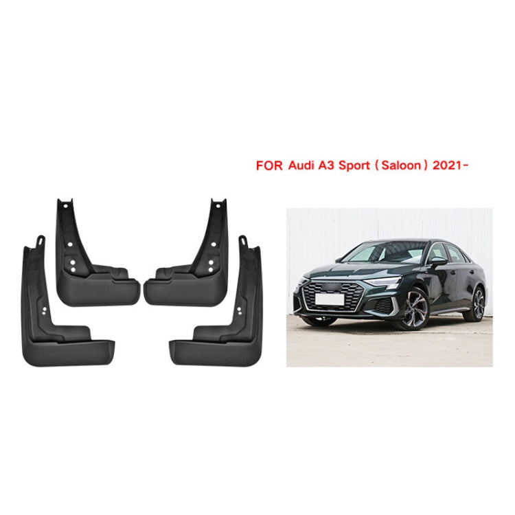 For Audi A3 Sedan Sport 2021 4pcs/Set Car Auto Soft Plastic Splash Flaps Fender Guard by buy2fix
