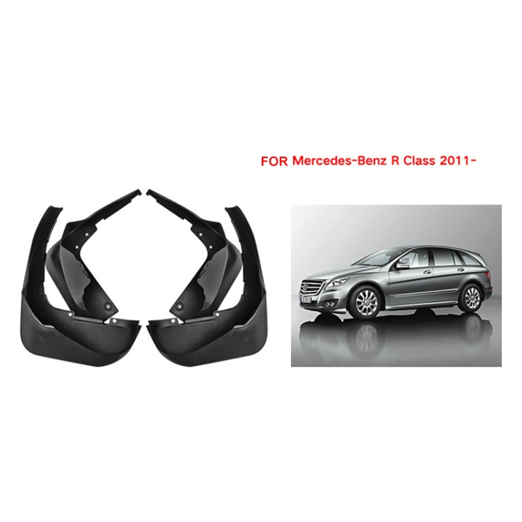 For Mercedes-Benz R-class 2011-2022 4pcs/Set Car Auto Soft Plastic Splash Flaps Fender Guard by buy2fix