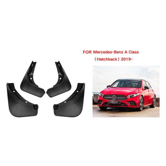 For Mercedes-Benz A-class Hatchback 2019-2022 4pcs/Set Car Auto Soft Plastic Splash Flaps Fender Guard - Mudguards by buy2fix | Online Shopping UK | buy2fix