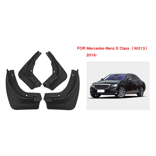 For Mercedes-Benz E-class 2016-2023 4pcs/Set Car Auto Soft Plastic Splash Flaps Fender Guard - Mudguards by buy2fix | Online Shopping UK | buy2fix