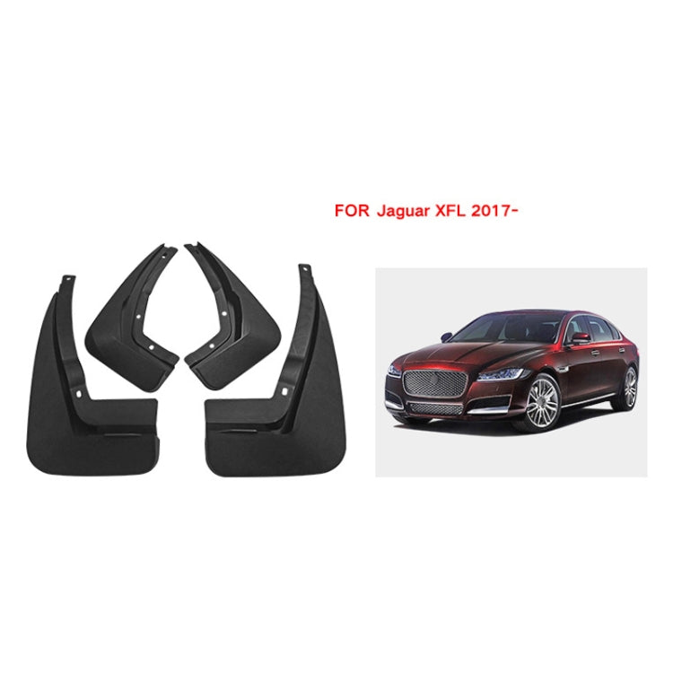 For Jaguar XFL 2016 4pcs/Set Car Auto Soft Plastic Splash Flaps Fender Guard by buy2fix