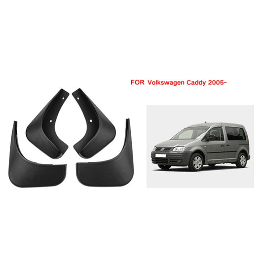 For Volkswagen Caddy 2005 4pcs/Set Car Auto Soft Plastic Splash Flaps Fender Guard - Mudguards by buy2fix | Online Shopping UK | buy2fix
