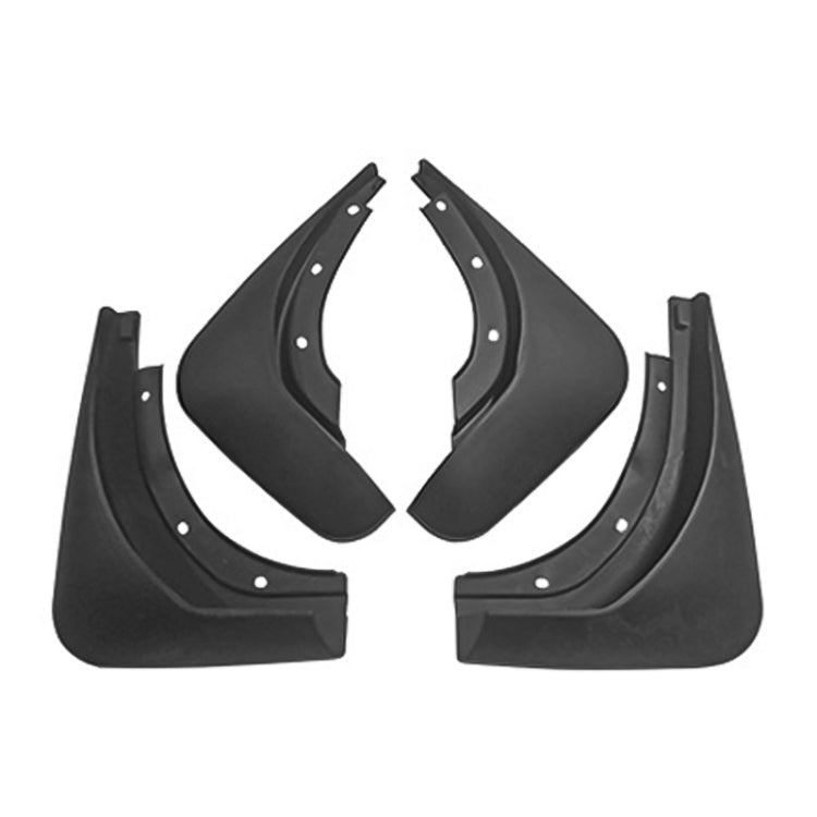 For Volkswagen Scirocco 2009-2016 4pcs/Set Car Auto Soft Plastic Splash Flaps Fender Guard - Mudguards by buy2fix | Online Shopping UK | buy2fix