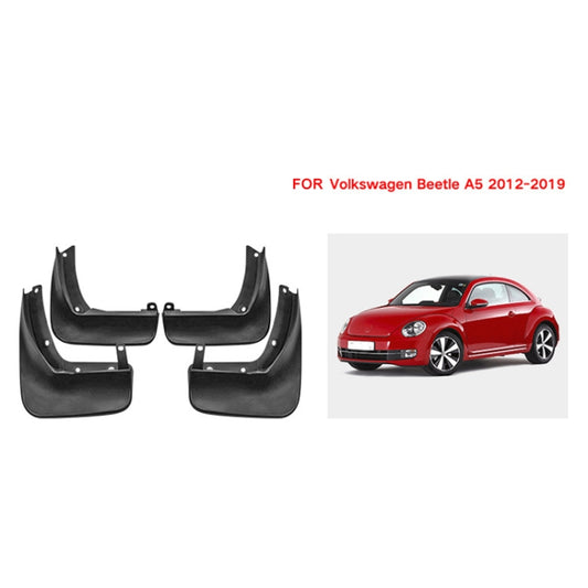 For Volkswagen Beetle 2012-2019 4pcs/Set Car Auto Soft Plastic Splash Flaps Fender Guard - Mudguards by buy2fix | Online Shopping UK | buy2fix