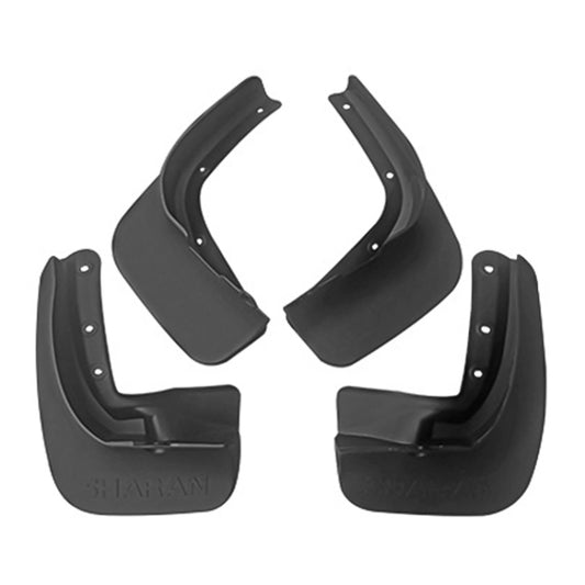 For Volkswagen Sharan 2012-2019 4pcs/Set Car Auto Soft Plastic Splash Flaps Fender Guard - Mudguards by buy2fix | Online Shopping UK | buy2fix
