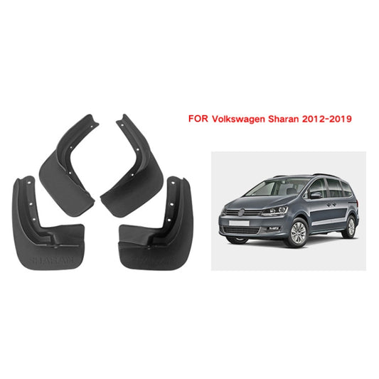 For Volkswagen Sharan 2012-2019 4pcs/Set Car Auto Soft Plastic Splash Flaps Fender Guard - Mudguards by buy2fix | Online Shopping UK | buy2fix