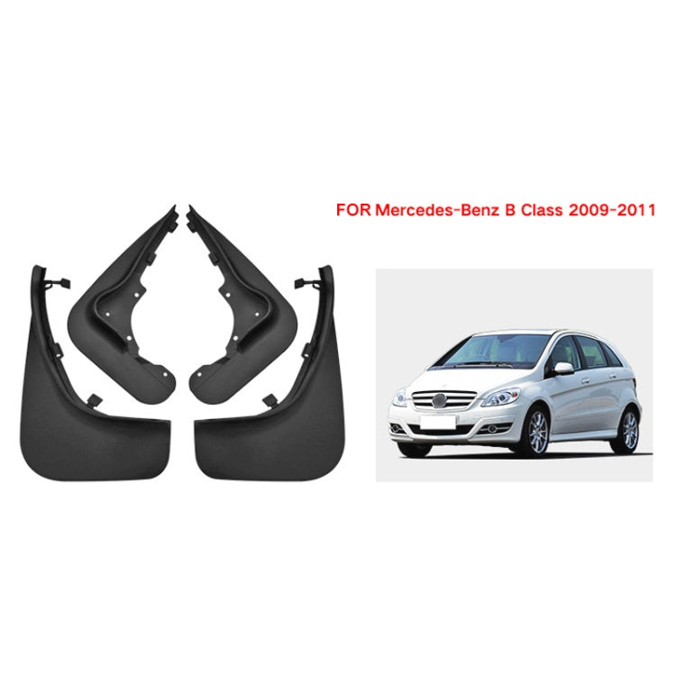 For Mercedes-Benz B200 2008-2011 4pcs/Set Car Auto Soft Plastic Splash Flaps Fender Guard by buy2fix