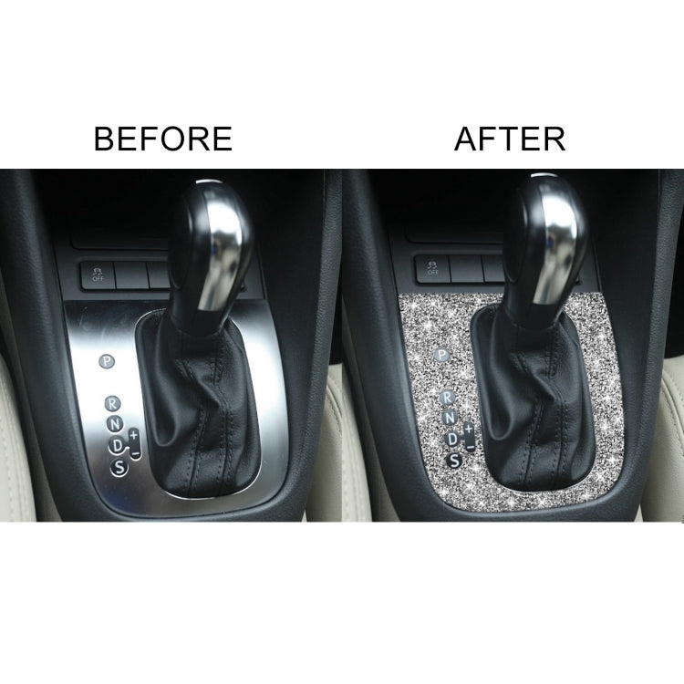 Car Gear Adjustment A Diamond Decoration Cover Sticker for Volkswagen Golf 6 2008-2012, Left-hand Drive by buy2fix