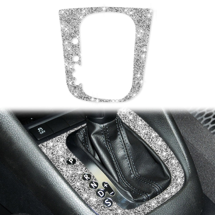 Car Gear Adjustment B Diamond Decoration Cover Sticker for Volkswagen Golf 6 2008-2012, Left-hand Drive by buy2fix