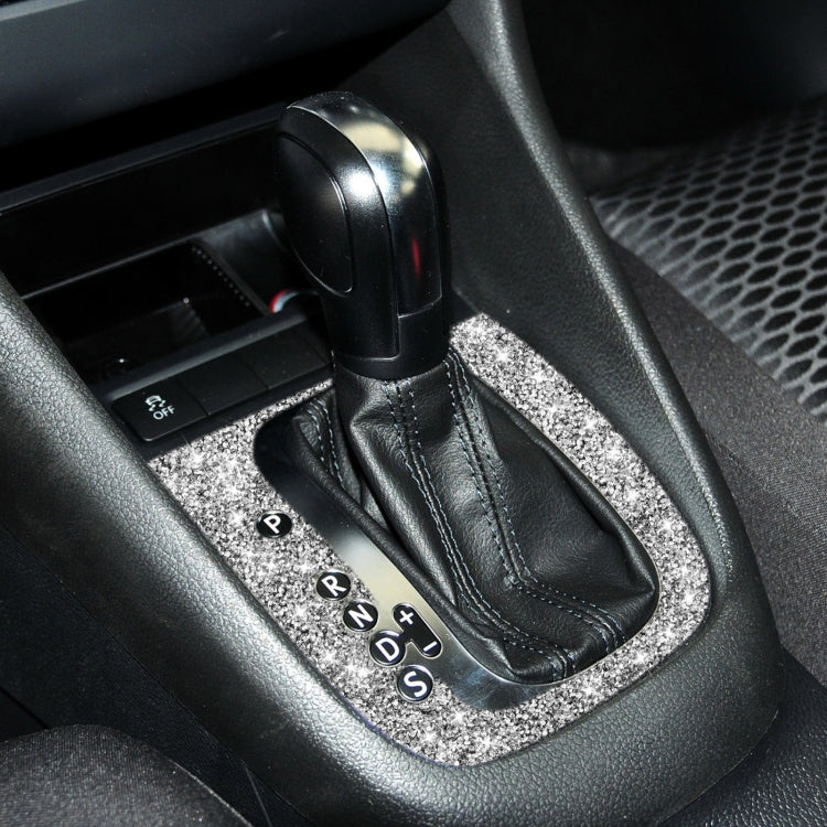 Car Gear Adjustment B Diamond Decoration Cover Sticker for Volkswagen Golf 6 2008-2012, Left-hand Drive by buy2fix