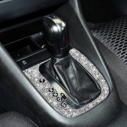 Car Gear Adjustment B Diamond Decoration Cover Sticker for Volkswagen Golf 6 2008-2012, Left-hand Drive by buy2fix
