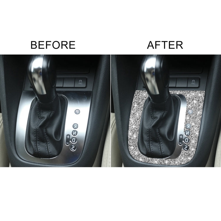 Car Gear Adjustment B Diamond Decoration Cover Sticker for Volkswagen Golf 6 2008-2012, Right-hand Drive by buy2fix